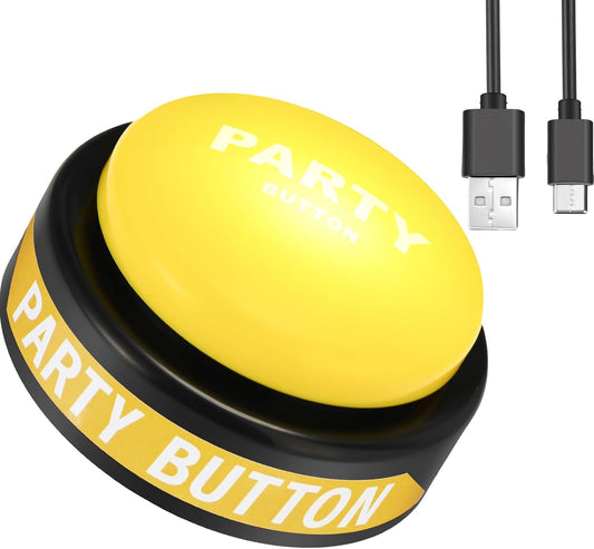 Dance Party Button with Music Sound Button Desk Toys for Office for Adults Classroom Buzzers Novelty Fun Gag Gifts Office Toys Desk Decor Gadget, 4.5 x 4.5 x 1.5 Inch (Fresh Style)