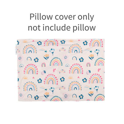 ALVABABY Toddler Pillowcases Stretchy Soft Kids Pillow Cover 2 Pack Fit 13"x 18" or 12"x18" Envelope for Girl Boy Sleepy Travel