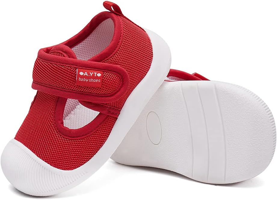 BMCiTYBM Baby Sneakers Girls Boys Lightweight Breathable Mesh First Walkers Shoes 6-24 Months