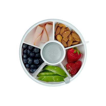 GoBe Kids Small Snack Spinner Flip Bundle with Hand Strap and Sticker Sheet - Reusable Snack