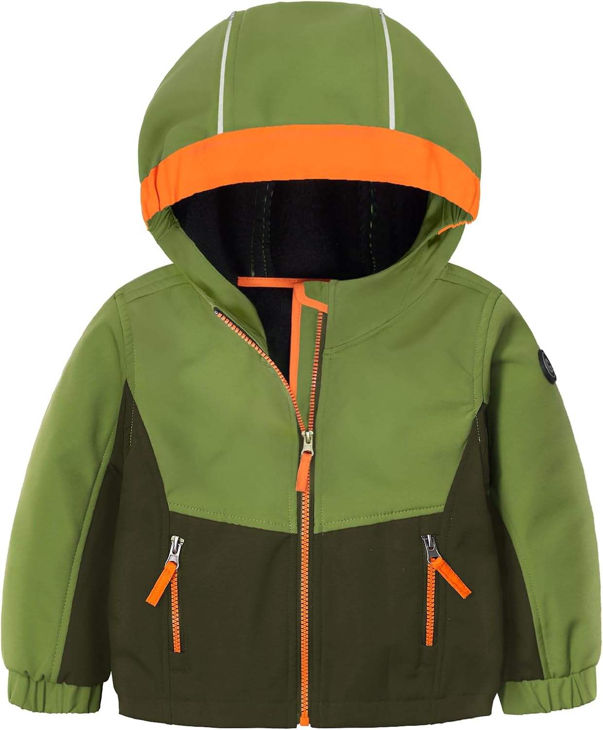 GEMYSE Toddler Boys Jacket Water repellent Baby Kids Windbreaker Jacket Fleece Toddler Coat Spring Fall Outerwear