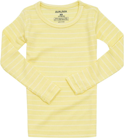 AVAUMA Stripe Pattern Baby Boys Girls Pajama Set Kids Toddler Snug fit Ribbed Sleepwear pjs for Daily Life Style