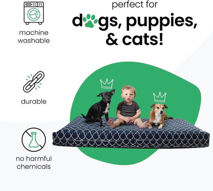 Molly Mutt Large Crib Mattress Cover - Romeo & Juliet Print - Measures 27”x52”x5”- 100% Cotton - Durable - Breathable - Sustainable - Machine Washable Dog Bed Cover