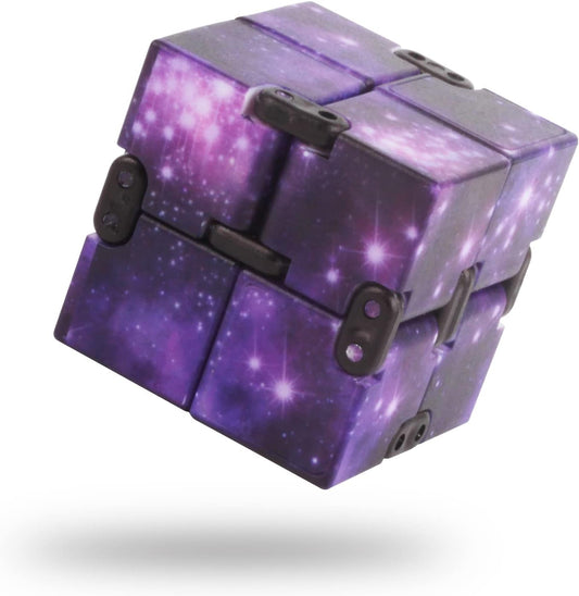 Fidget Infinity Cool Cube Toys: Fidget Toy Hand Held Magic Cubes Cool Stuff Gadgets Things Unique Birthday Gifts Boys Girls Kids Adults Anxiety Stress Relief Sensory Christmas Stocking Stuff Gift Toys