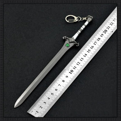 Superbuybox God of War Ragnarök Katros Blades of the Gods Action Figures Game Toys Collection Keychain Gift Desk Decoration Backpack Pendant Gift