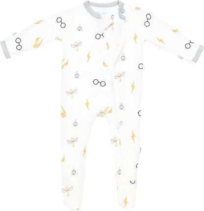 KYTE BABY Unisex Zipper Closure Footies, Rayon Made From Bamboo, 0-24 Months