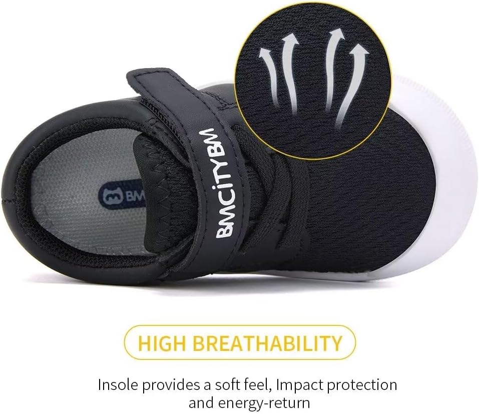 BMCiTYBM Baby Sneakers Girls Boys Lightweight Breathable Mesh First Walkers Shoes 6-24 Months