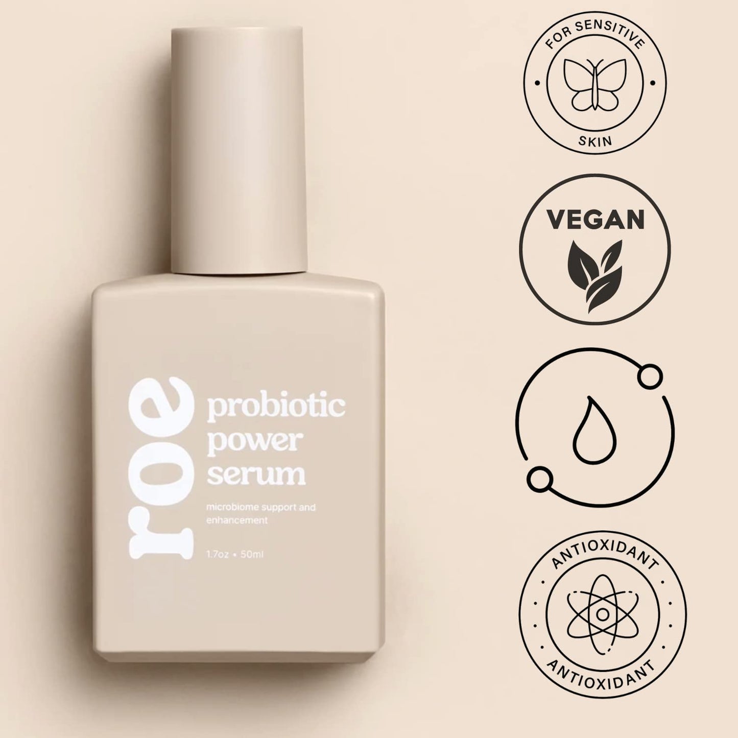 Roe Wellness- Baby Serum Hydrating Skincare Probiotic Protection | Hydrate, Soothe, Clean Ingredients & Safe For All Skin Babies, Infants, Toddlers & Kids (Power Serum)