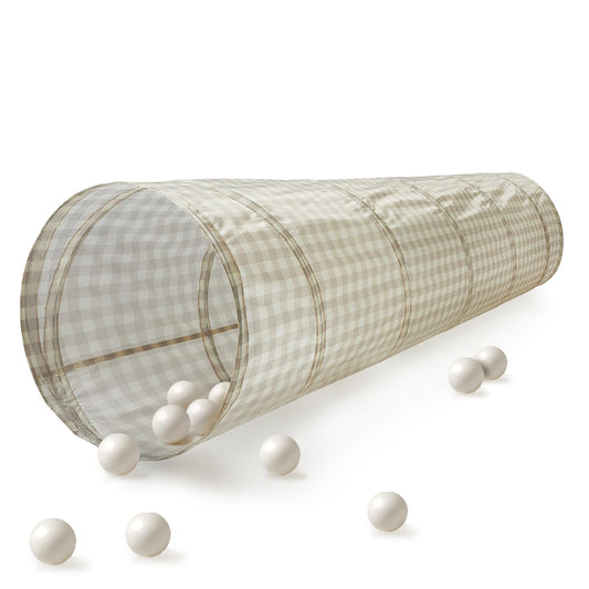 3 Sprouts Kids Play Tunnel - Pop Up Collapsible Tunnels with Recycled Fabric - Fun Crawling Tunnel