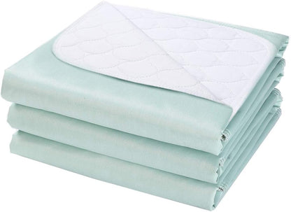Washable Waterproof Incontinence Bed Pads - 24 x 34 Inch Reusable Underpad Sheet for Chair, Sofa