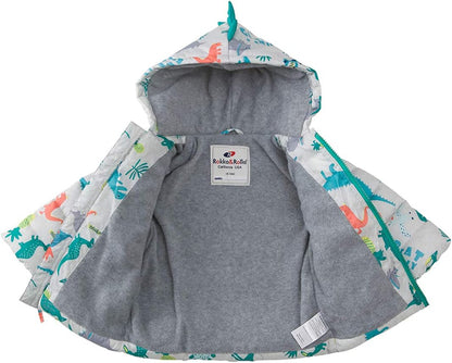 Rokka&Rolla Baby Boys' Water-Resistant Fleece Lined Puffer Jacket Winter Coat for Newborn Infant Toddler