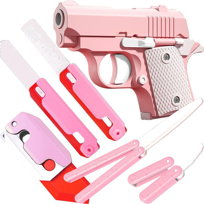 Fidget Gun Toy, Fidget Blaster Gun 1911 Titan Stress Shot ADHD Gun, 3D Printed Stress Anxiety Relief Pistol Toys