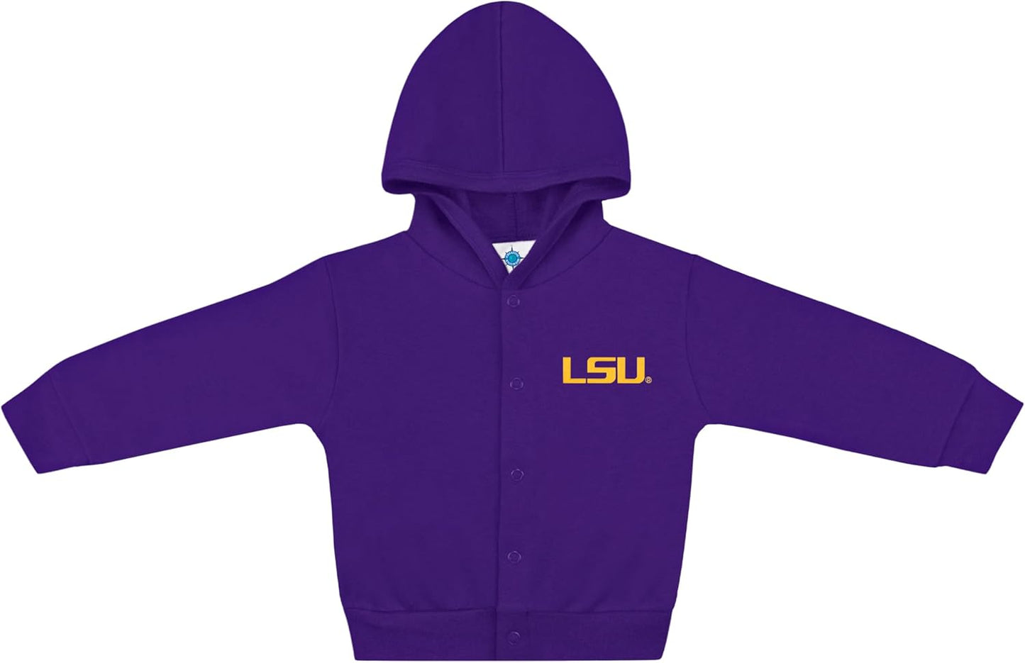 Creative Knitwear College Baby Snap Hooded Jacket - Team Logo, Multiple Colors, for Boys & Girls, (0-24 Months)