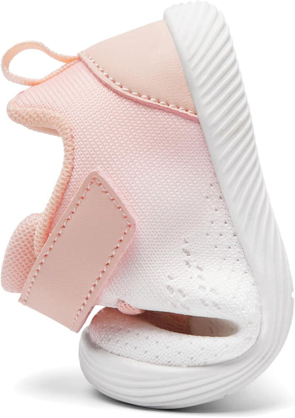 MORENDL Toddler Sneakers Baby Boys & Girls Barefoot Shoes Lightweight Breathable Walking Running Tennis Athletic Sport Shoes