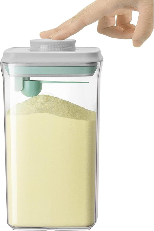 Airtight Food Storage Container Formula Dispenser with Spoon BPA-Free Milk Powder Container for