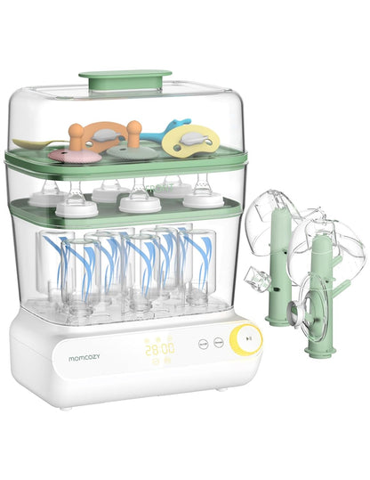 Momcozy 3 Layers Large Bottle Sterilizer and Dryer, Fast Sterilize and Dry, Universal Bottle