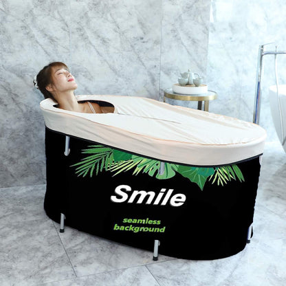 BESTHLS Portable Bathtub for Adult, Foldable Bathtub Folding Soaking Bath Tub,Eco-Friendly Bathing