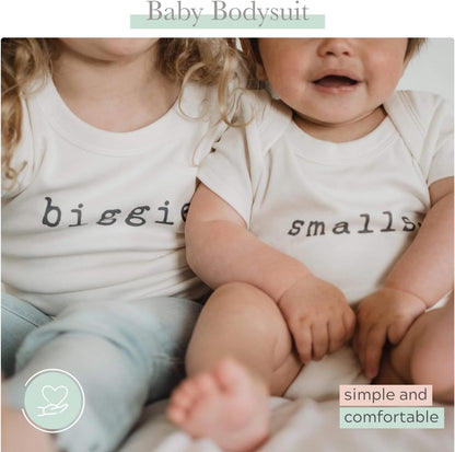 Finn + Emma Organic Cotton Graphic Baby Onesie - Gender Neutral Bodysuits for Babies 0-12 Months in Multiple Sizes and Styles