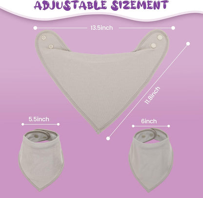 Bandana Drool Bibs Drool Bibs 100% Cotton for Unisex Boys Girls Multiple Colors Baby Bib Set for Teething