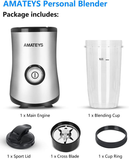 Personal Blender with Button,350W Professional Kitchen Blender for Smoothies and Shakes,Portable