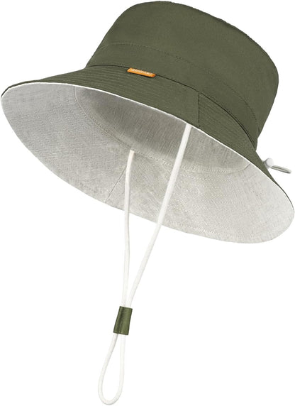 Kids Toddler Baby Boy Sun Hat Summer Bucket Hats with UPF 50+ UV Sun Protective