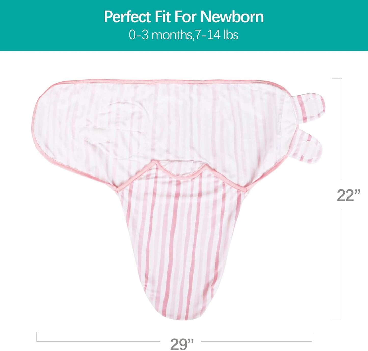 Biloban Baby Swaddles 0-3 Months for Girls - Cotton Swaddle Blanket, Newborn Essentials, Lovely