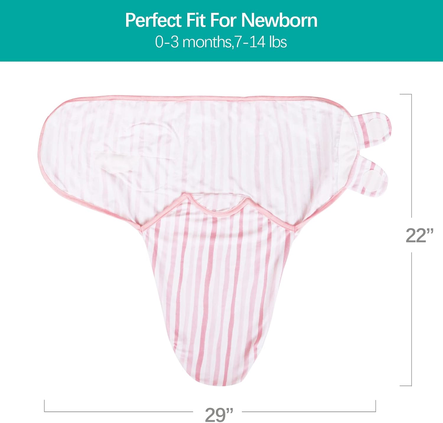 Biloban Baby Swaddles 0-3 Months for Girls - Cotton Swaddle Blanket, Newborn Essentials, Lovely
