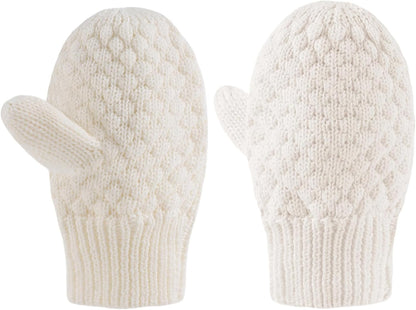 Baby Knit Mittens Toddler Boys Girls Gloves Winter Infant Newborn No Scratch Mitten 0-3 Years