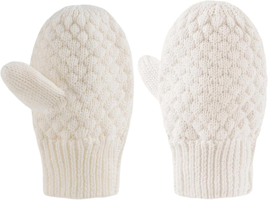 Baby Knit Mittens Toddler Boys Girls Gloves Winter Infant Newborn No Scratch Mitten 0-3 Years