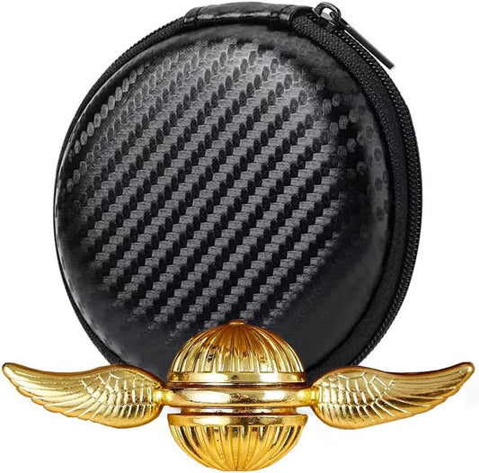 LanCipal Magic Orb Hand Finger Spinner, Gold Fidget Spinner Stress Relief Anti Anxiety Desk Decoration Toy Party Favors for Adults (Gold)