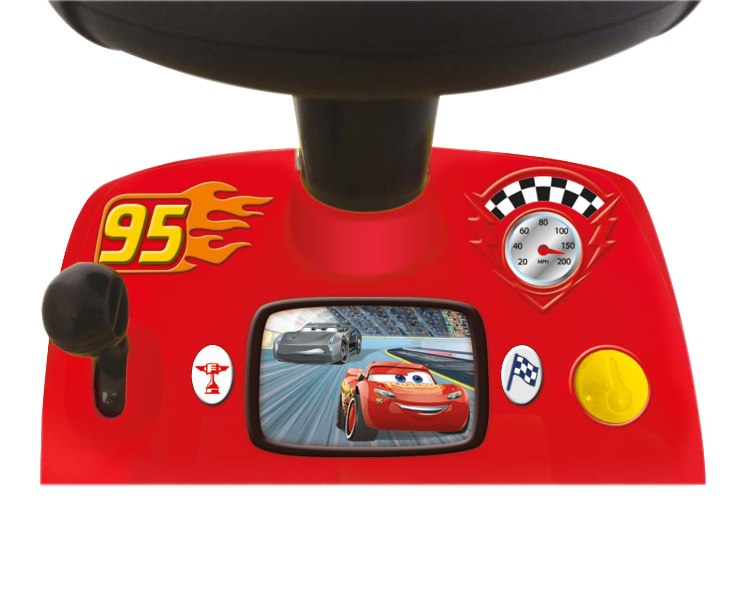 Kiddieland Lightning McQueen Ride-On Car, Foot-to-Floor Racer for Toddlers