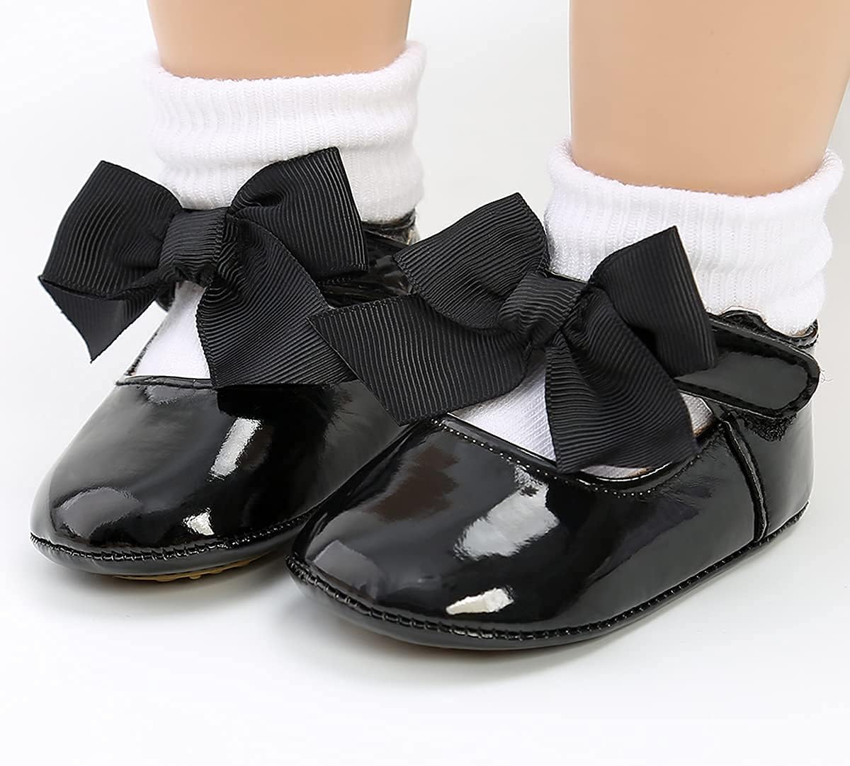 Baby Shoes Mary Jane Flats Non Slip Soft Sole Infant Toddler Sneakers First Walkers Party Christmas Dress Shoes