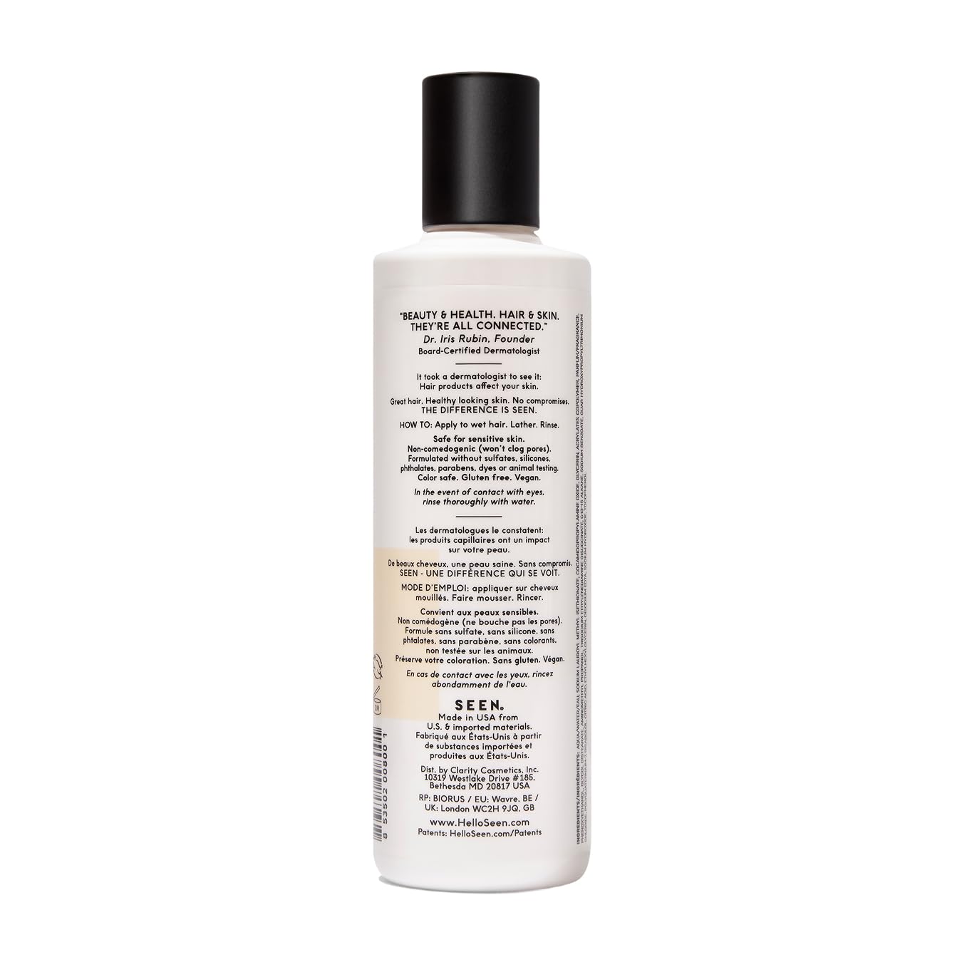 SEEN Shampoo - Scented - Non-Comedogenic & Sulfate-Free Hair Shampoo- Dermatologist-Developed