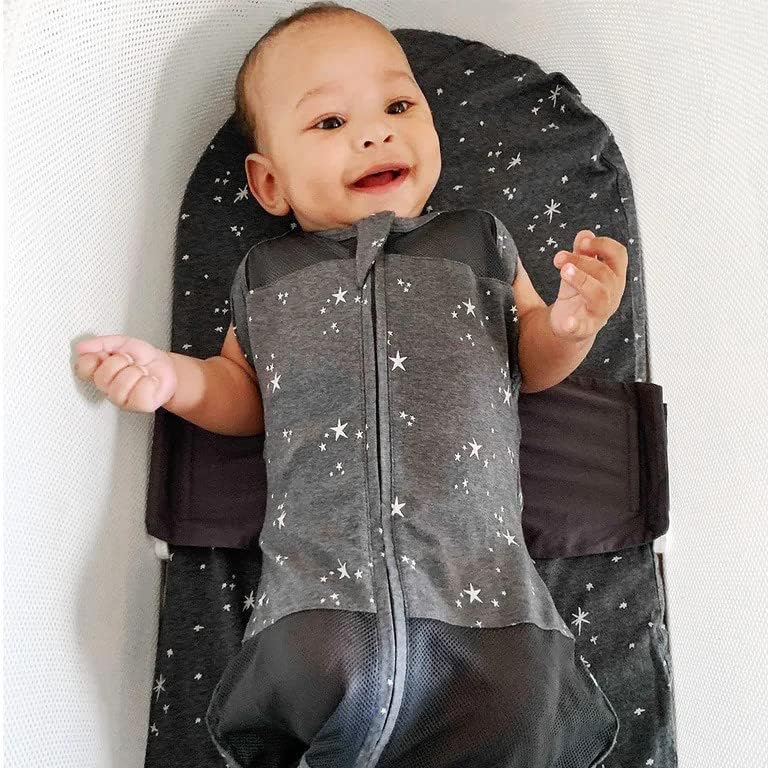 Happiest Baby SNOO Sleep Sack - 100% Organic Cotton Baby Swaddle Blanket - Doctor Designed Promotes