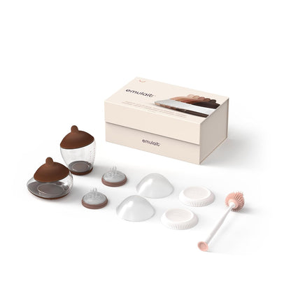 Baby Bottle Starter Kit Includes 2 Bottles 2 Nipples 2 Caps 2 Lids 2 Responsive Flow Valves