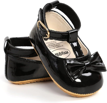 Baby Shoes Mary Jane Flats Non Slip Soft Sole Infant Toddler Sneakers First Walkers Party Christmas Dress Shoes