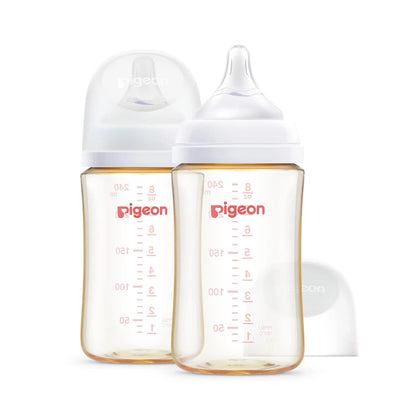 Pigeon PPSU Nursing Baby Bottle Wide Neck, Anti-Colic, Streamlined Body, Natural Feel, Easy to