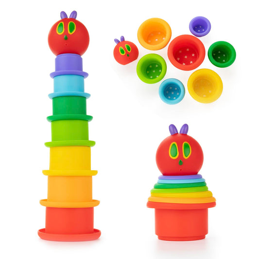 Kids Preferred World of Eric Carle The Very Hungry Caterpillar Bath Time Stacking Cup Set with