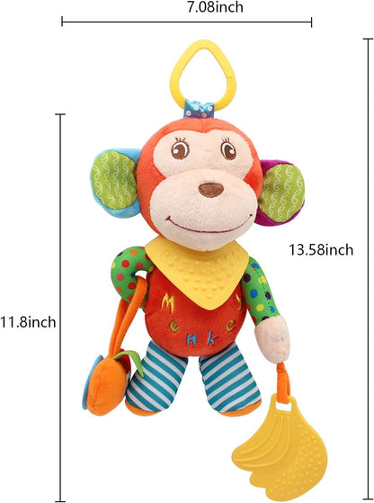 BLOOBLOOMAX Sock rattles for Babies 0-24 Months Baby Animal Foot Finder Educational Toys