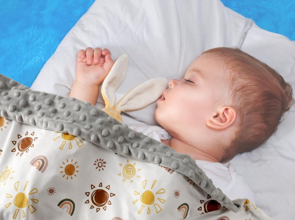 4 Pack Soft Boho Baby Blankets for Unisex Girls or Boys - Breathable Gender Neutral Nursery Double