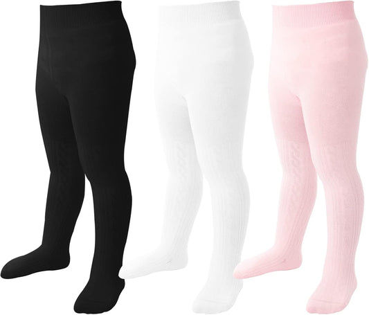 Mini angel Baby Tights Toddler Girl Tights Seamless Cable Knit Leggings Soft Cotton Stockings