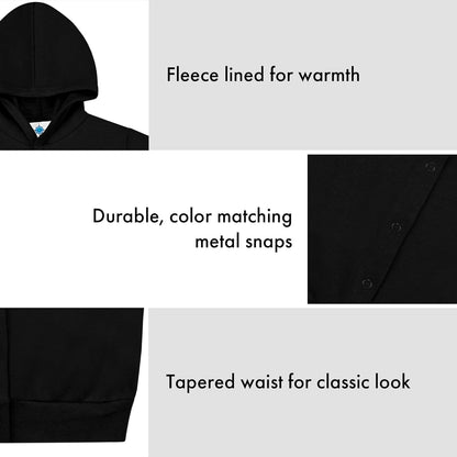 Creative Knitwear College Baby Snap Hooded Jacket - Team Logo, Multiple Colors, for Boys & Girls, (0-24 Months)