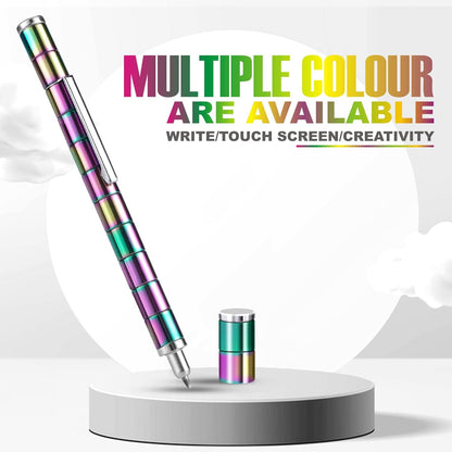 Color Fidget Pen Toy, Sensory Tool EDC Fidgeting Game for Adults, Cool Gadget Best for Stress and Anxiety Relief and Kill Time,Novelty Gifts for Teen and Adults