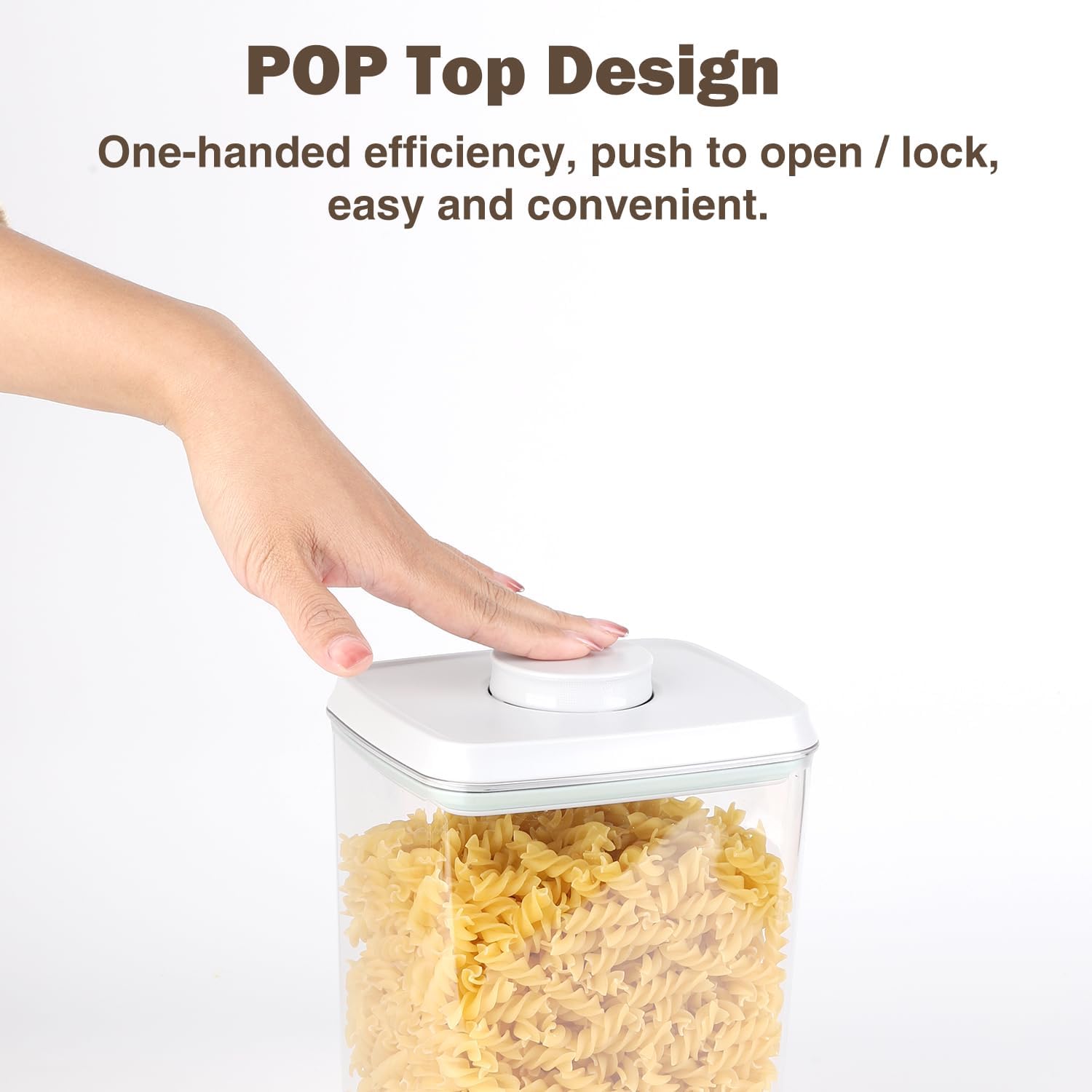 12 Pcs Pop Food Storage Containers Airtight Food Storage Containers Set with Lids Kitchen Pantry