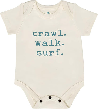 Finn + Emma Organic Cotton Graphic Baby Onesie - Gender Neutral Bodysuits for Babies 0-12 Months in Multiple Sizes and Styles