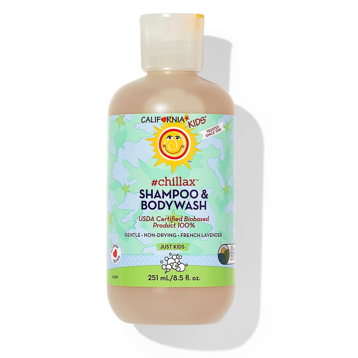 California Kids Shampoo + Body Wash | Chillax Lavender Body Wash | Gentle Skin Care for Kids +