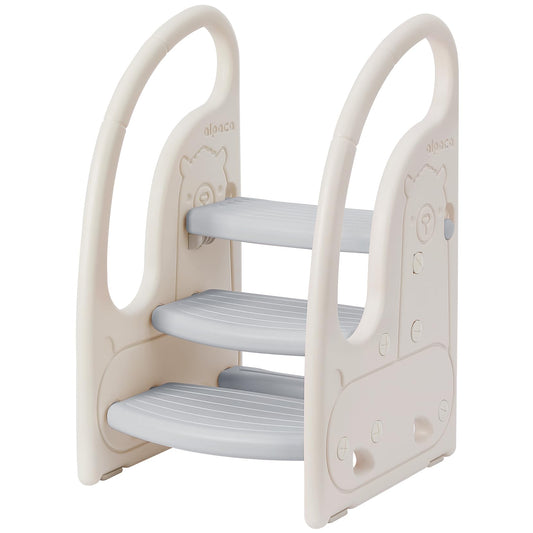 Toddler 3 Step Stool Onasti Kids Standing Tower for Toddlers Plastic Learning Helper Stool for