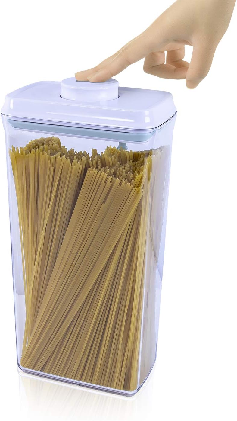 BopTop (1pc - Spaghetti/Cereal) Airtight Food Storage Container – Mechanical Silicone Seal Canister