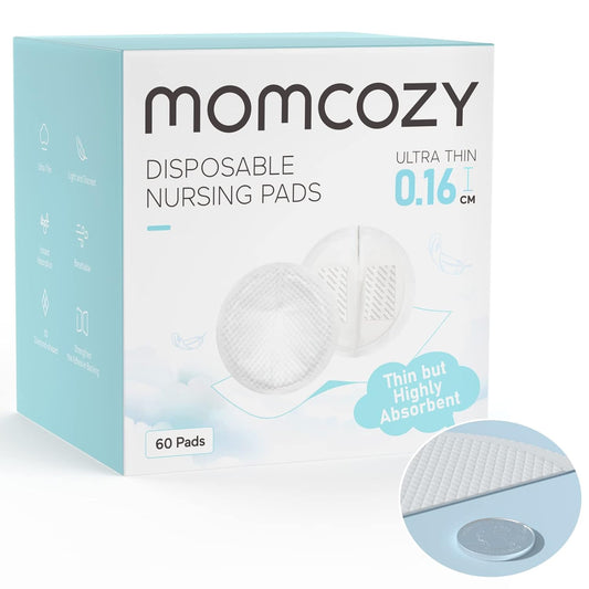 Momcozy Ultra-Thin Disposable Nursing Pads, Ultra-Absorbent and Breathable Portable Breast Pads for