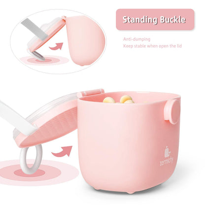 Termichy Baby Formula Dispenser, Portable Milk Powder Dispenser Container with Carry Handle and